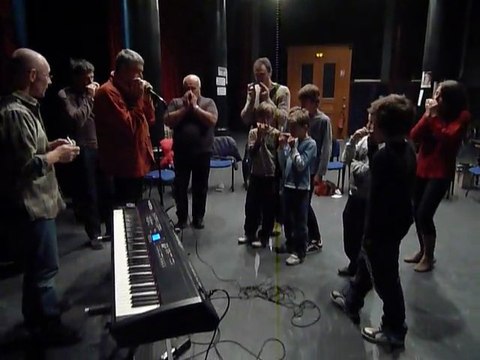 Stage d'initiation harmonica avec Antoine Laville - 2ème jour