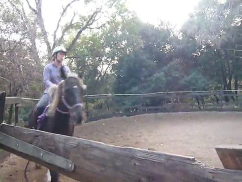 Silver Sam et moi, 1ères foulées de galop, à cru