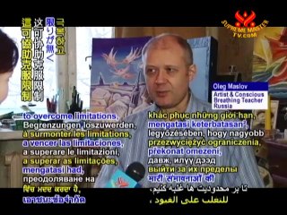 Living Food-Free: Oleg Maslov, Russian Artist & Teacher of Conscious Breathing P3/4 (In Russian)