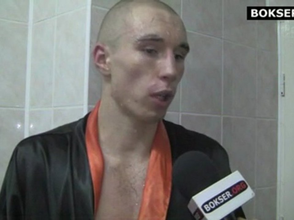 Dariusz Sęk po wygranej z Mantasem Tarvydasem w Białymstoku