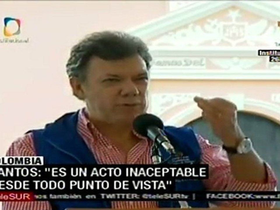 Santos condena muerte de retenidos por las FARC
