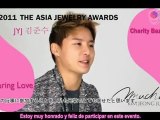 [SPfTVXQ] 2011 The Asia Jewelry Awards - Junsu Interview (Sub. Español)