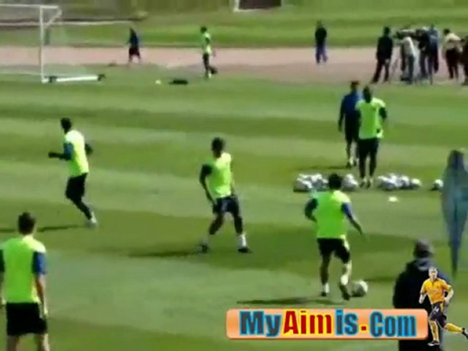 FC Barcelona Players are training in San Francisco