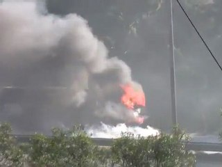 Φωτιά σε λεωφορείο ΚΤΕΛ με επιβάτες