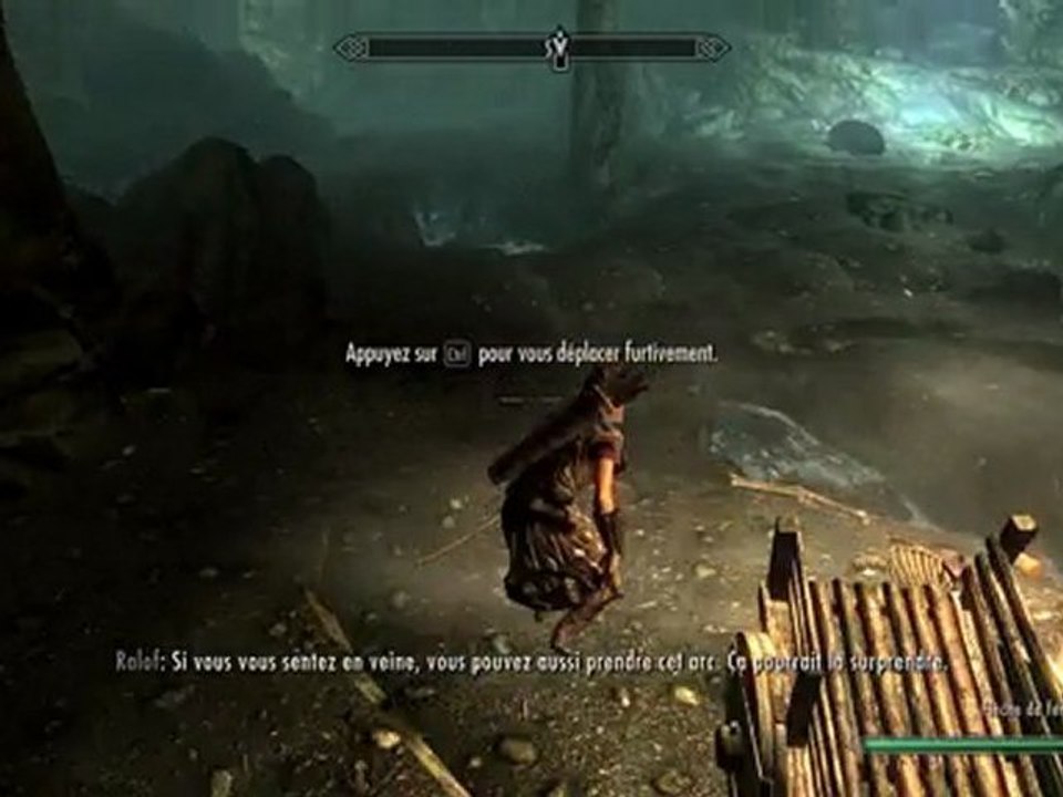 Démo Skyrim avec Wine Ubuntu Linux