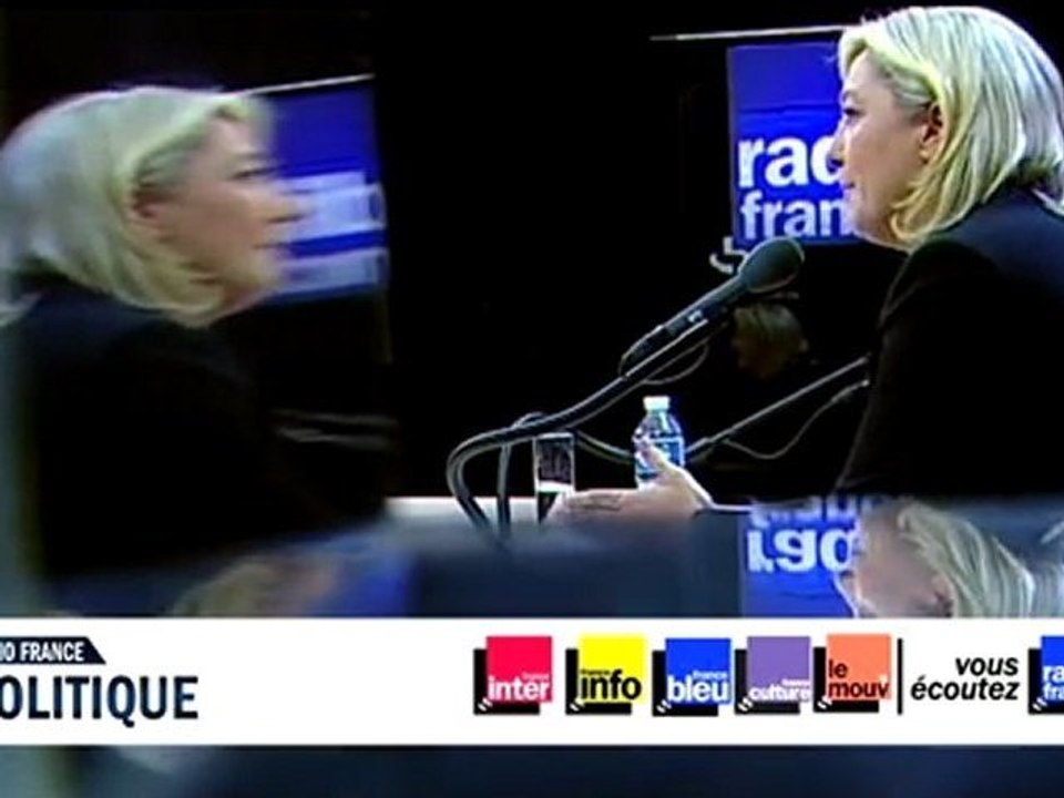 Marine Le Pen à Radio France Politique : "La zone euro n'est pas viable"