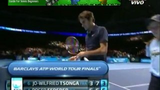 Roger Federer vs Tsonga, MATCH POINT, FINAL Masters Londres 2011