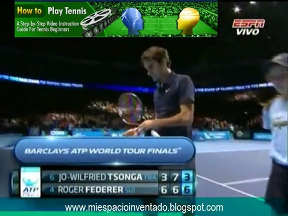 Roger Federer vs Tsonga, MATCH POINT, FINAL Masters Londres 2011