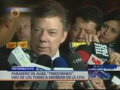 Chávez y Santos discutirán temas álgidos como la guerrilla y el narcotráfico