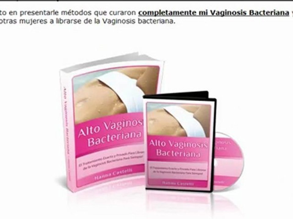 COMO CURAR LA VAGINOSIS BACTERIANA