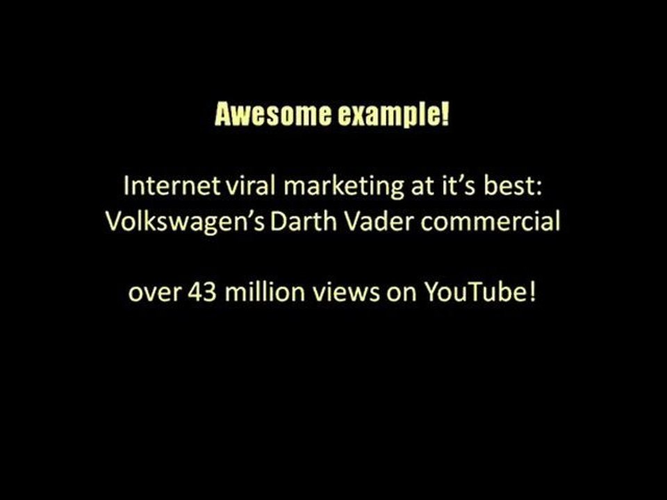 Internet Viral Marketing What is it