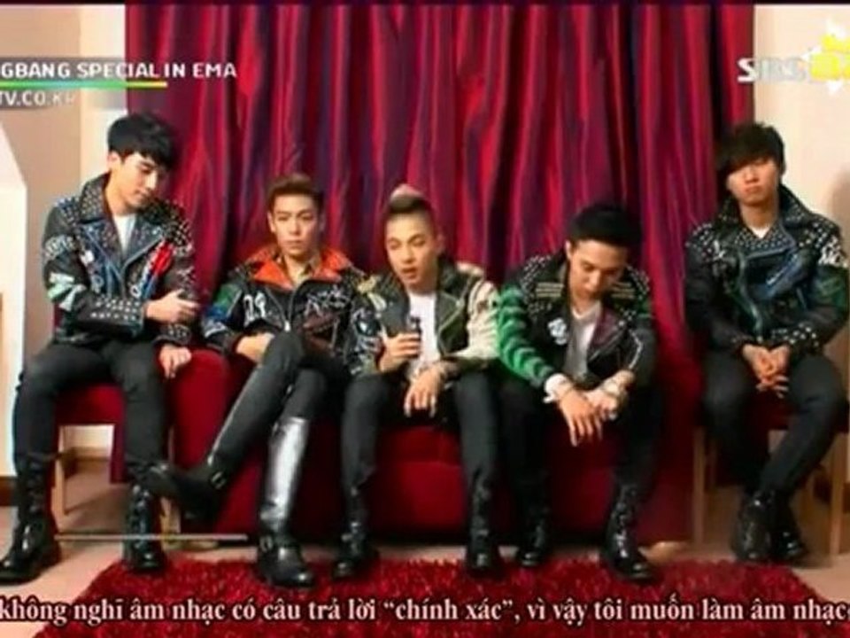 [BBVN][Vietsub] Big Bang - SBS MTV Special Big Bang in EMA [19.11.11]
