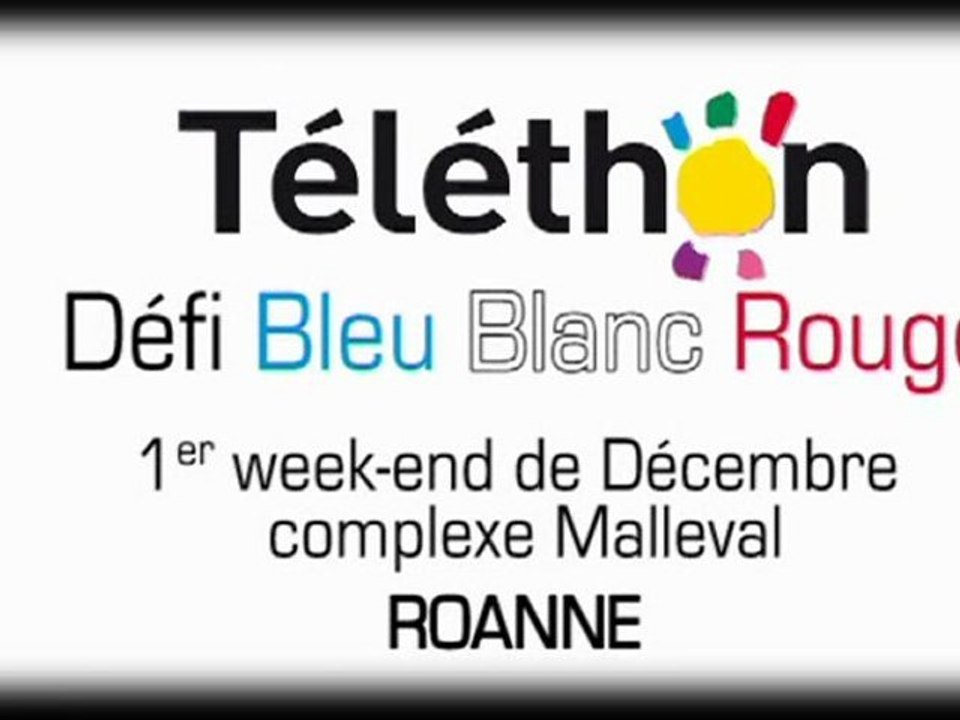 Téléthon Roanne Défi Bleu Blanc Rouge
