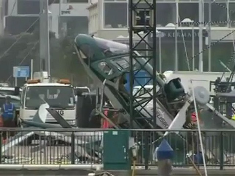 Hélicoptère : crash à Auckland