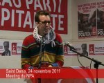 Meeting du NPA: intervention de Matt, indigné de Wall Street