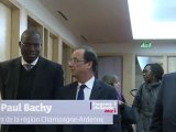 Rencontre entre François Hollande, Khalifa Ababacar Sall et Jean Paul Bachy
