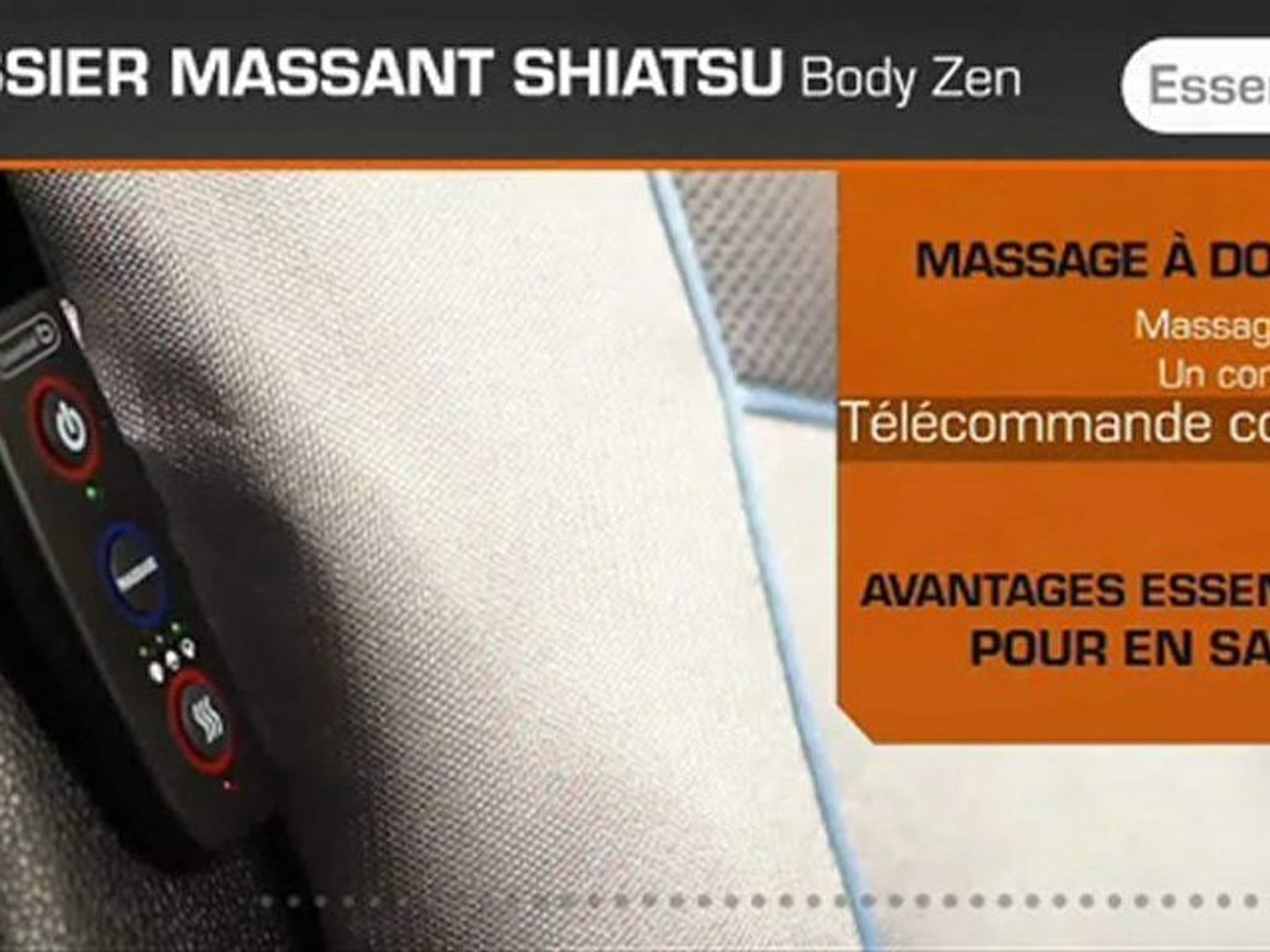 Dossier massant shiatsu ESSENTIELB EDM 1 BodyZen - Vidéo Dailymotion