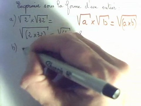 produits de racines carrées