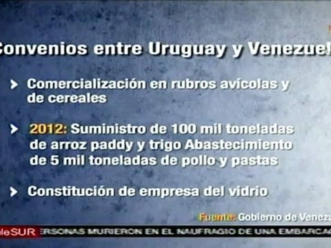 Venezuela y Uruguay firmaron acuerdos de colaboración
