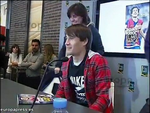 Rueda de prensa de Bojan en Barcelona
