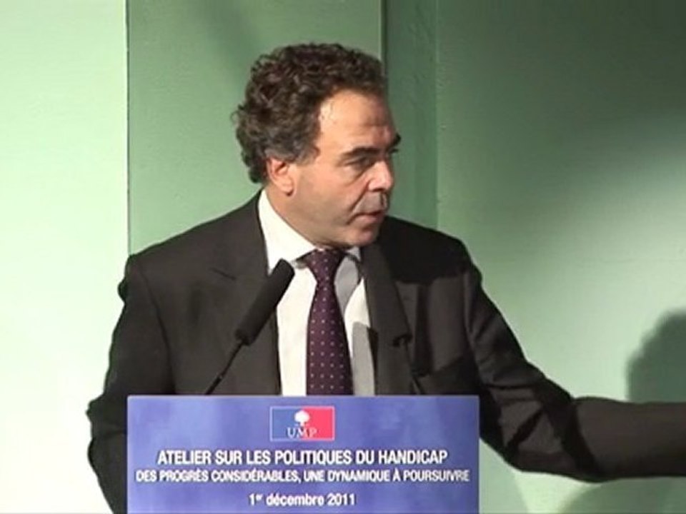 UMP - Atelier Handicap - Discours de Luc Chatel