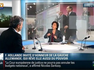 Jean-Luc Mélenchon au "19H" de BFM TV
