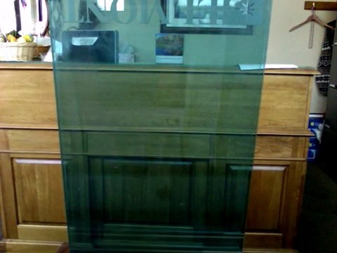 Liquid Crystal Switchable Privacy Glass Blue tinted