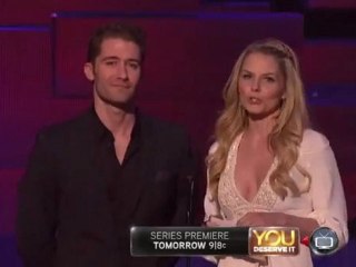 Matthew Morrison presenting at the American Music Awards 2011