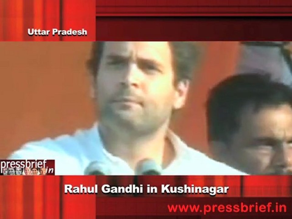Rahul Gandhi in Kushinagar 6
