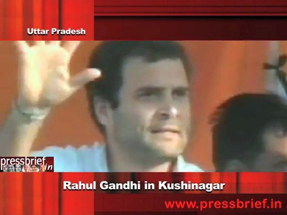 Rahul Gandhi in Kushinagar 3