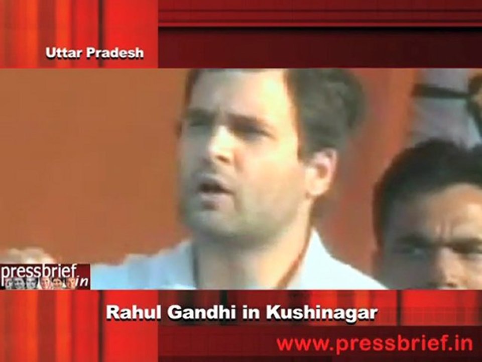 Rahul Gandhi in Kushinagar 9