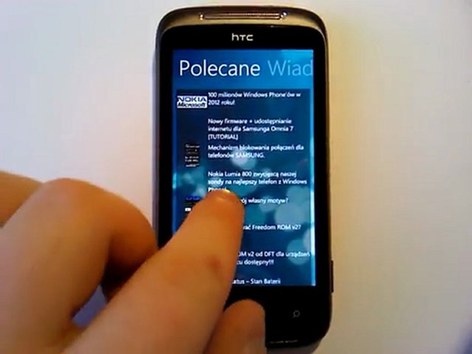 WP 7 World na HTC 7 Mozart