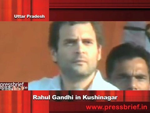 Rahul Gandhi at Khushi Nagar Says that he is angry that UP slips backwards