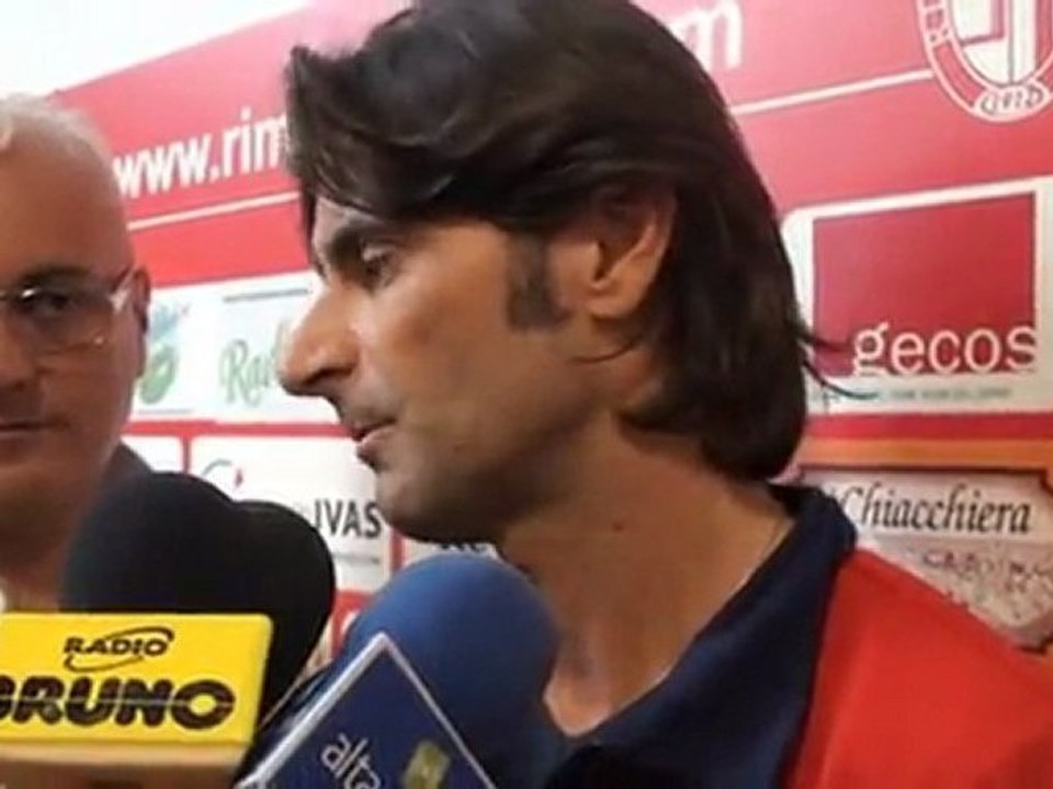 Calcio interviste dopo gara Rimini 1912 - Real Rimini