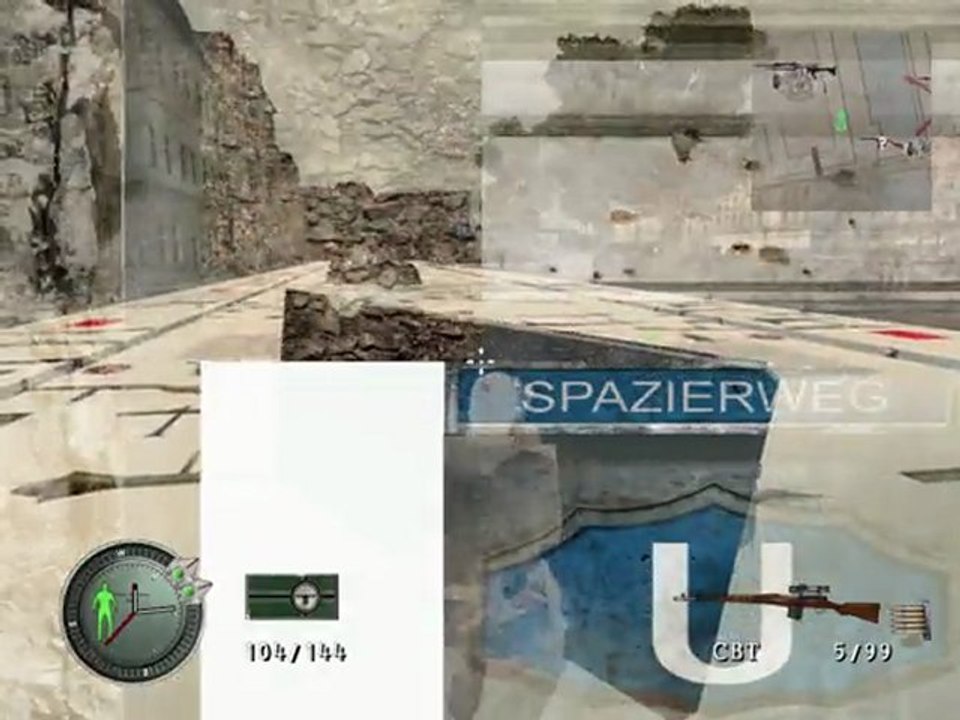 Sniper Elite - Secure U-Bahn Station (Textures glitch Gameplay)