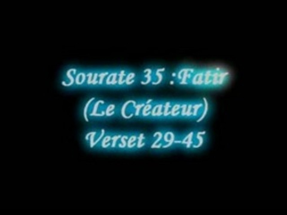 fatir S35/ verset 29-45