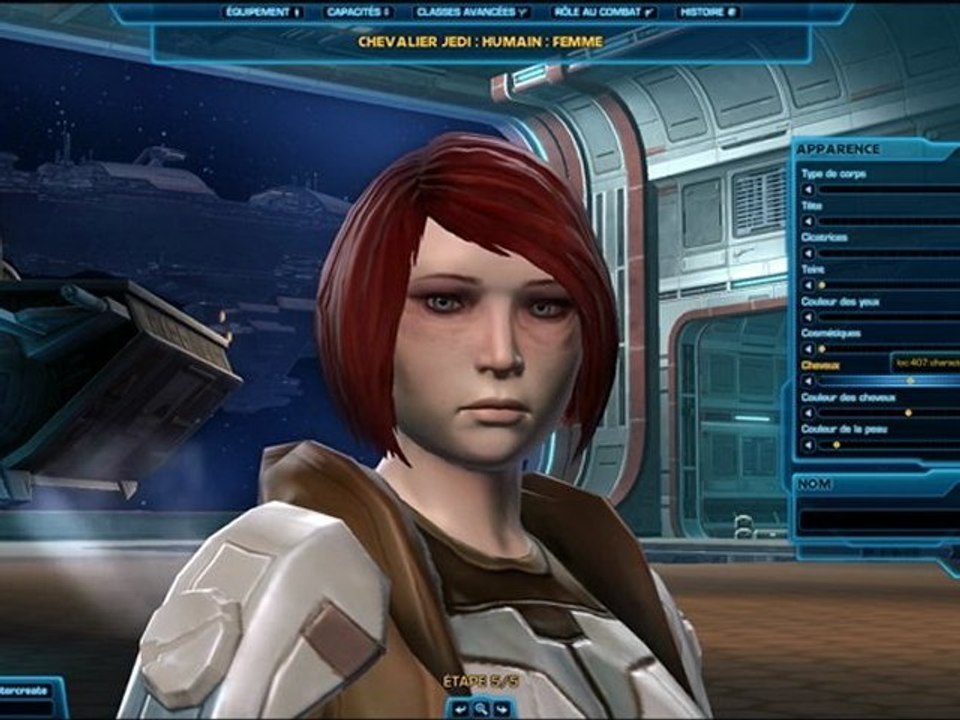 SWTOR : Militia Création personnage : HUMAIN FEMME (Beta)