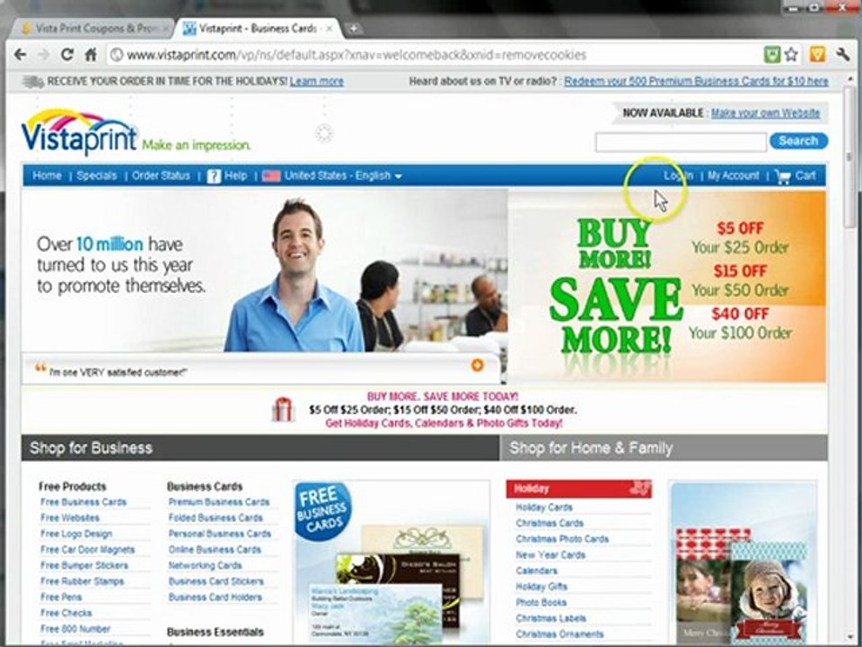 How to get a Vista Print discount