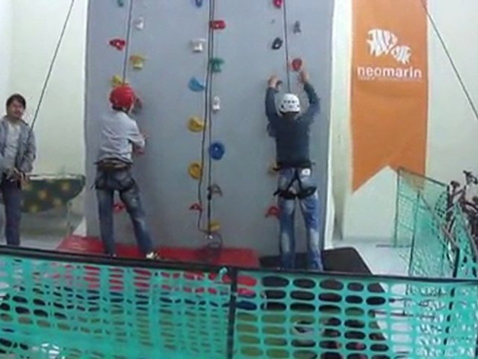 Oğuz ve Enes Spor Tırmanış Hız Yarışması.