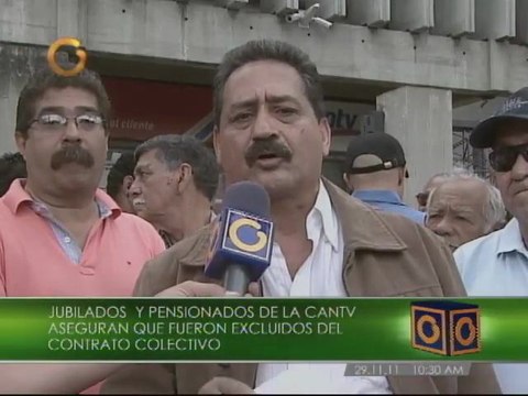 Protestan jubilados y pensionados de la Cantv