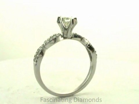 FDENS3044MQR Marquise Brilliant Pave Diamond Split Swirl Engagement Ring