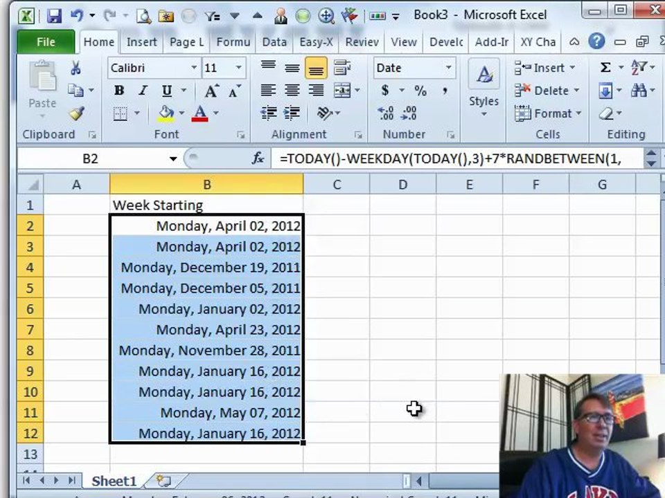 Learn Excel - "Random Weeks Over 6 Months": #1469