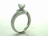 FDENS3006MQR    Marquise Shape Diamond Petite Snail Shape Pave Set Engagement Ring