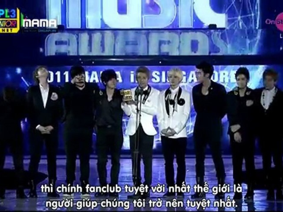 [Vietsub] 29/11/11 #MAMA2011 - Super Junior won Album of The Year [s-u-j-u.net]