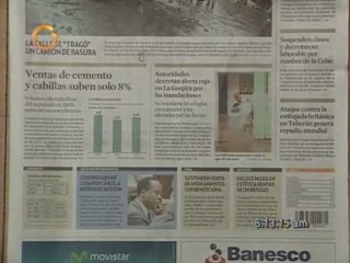 Titulares en primera plana