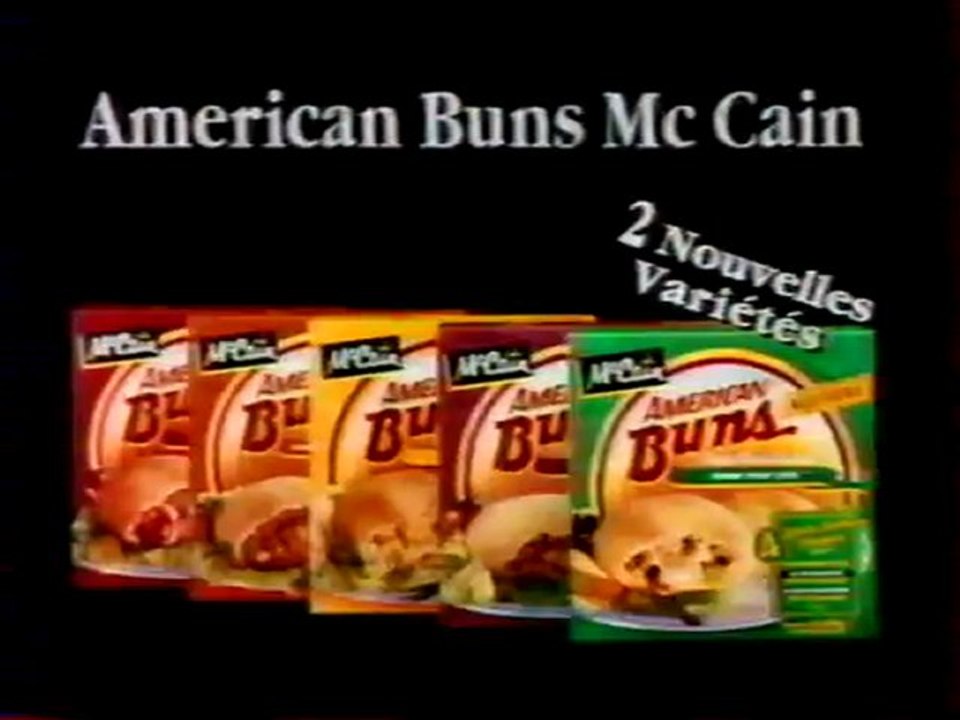 Publicité American Buns Mc Cain 1995