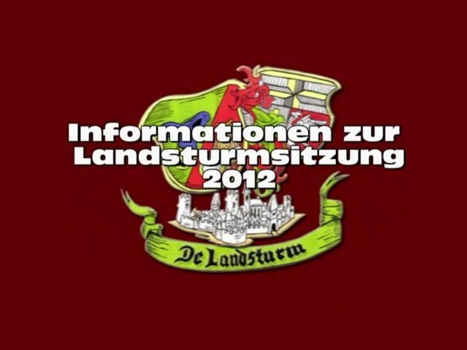 Landsturm Info zur Sitzung 2012