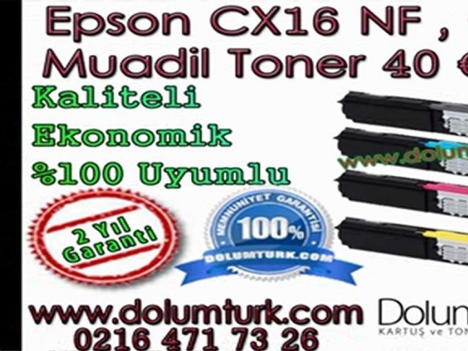 Epson CX16 NF Toner Dolumu ve Muadil Toneri , Epson C1600 Toner Dolumu ve Muadil Toneri