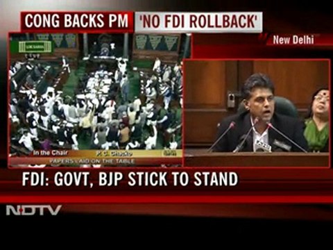 No rollback of FDI, says Congress