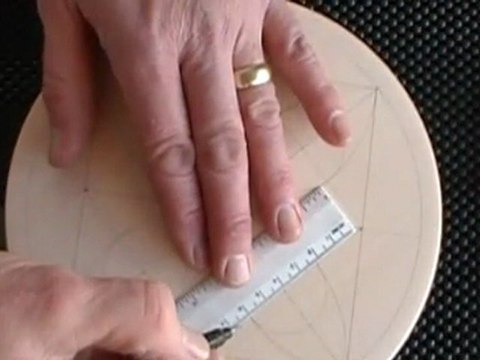 154 My Chip Carving - Drawing 8 inch plate pattern